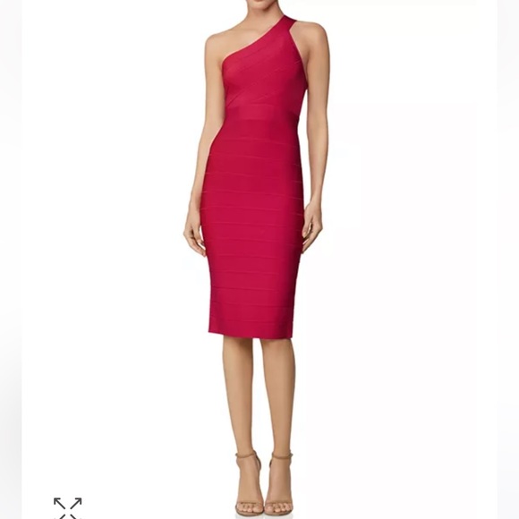 LAUNDRY NWT One Shoulder Bodycon Bandage Dress, XS - Picture 9 of 9